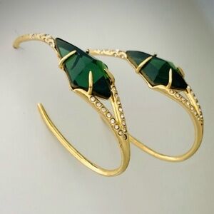 Alexis bitar unique crystal hoops